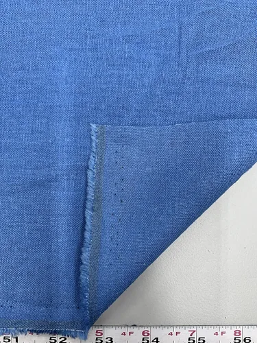 Miniatura 3 de Karla Denim Blue - 10194 - Tela de rayón de lino suave al tacto para ropa, disfraces, manualidades, etc