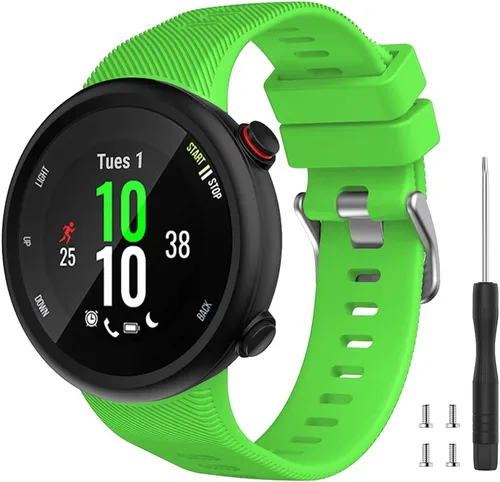 Miniatura 16 de Compatible con Garmin Forerunner 45, correa de repuesto deportiva de silicona suave, pulsera de fitness para Garmin Forerunner 45 Smartwatch