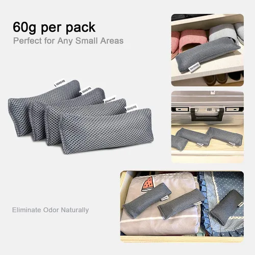 Miniatura 2 de Paquete de 12 bolsas desodorantes de carbón para zapatos, eliminador de olores de zapatos, desodorantes de cajón, absorbente de olores de carbón