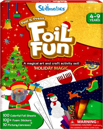 Miniatura 11 de Skillmatics Foil Fun - Mega pack de animales, arte sin desorden para niños, kits de manualidades y suministros, actividad creativa de bricolaje