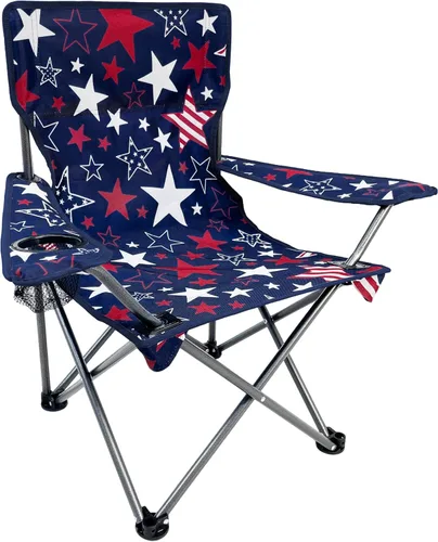 Miniatura 10 de Black Sierra Silla de campamento para niños, asiento plegable para niños que soporta 150 libras, silla de césped portátil para exteriores, incluye