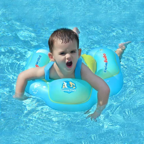 Miniatura 7 de Baby Swimming Float Kids Inflatable Swim Ring with Safety Support Bottom Swimming Pool Accessories for 3-36 Months