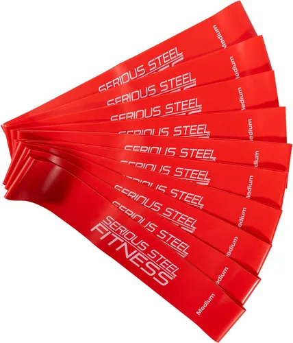 Miniatura 9 de Serious Steel Fitness Mini bandas de resistencia Bandas elásticas de rehabilitación y prehab Bandas de entrenamiento de ejercicio de 12 pulgadas