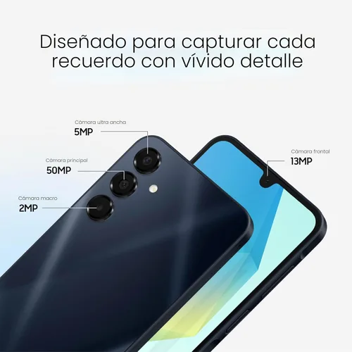 Miniatura 3 de Samsung Galaxy A16 5G Serie A, teléfono inteligente Android desbloqueado, pantalla AMOLED grande, diseño duradero, carga súper rápida, Azul Negro