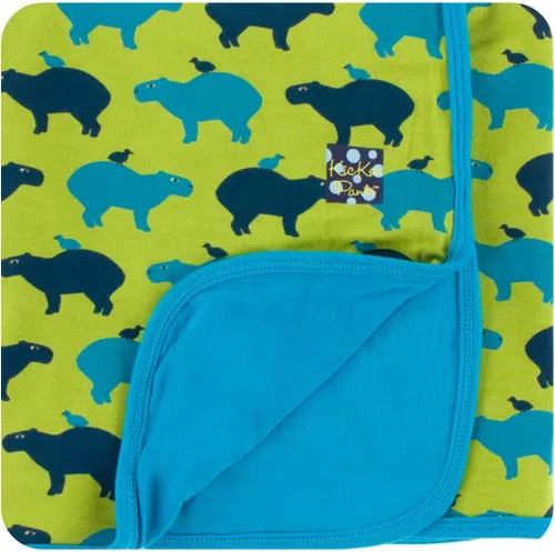 Miniatura 20 de KicKee Pants Manta estampada para niños pequeños, casas de Amazon, talla única