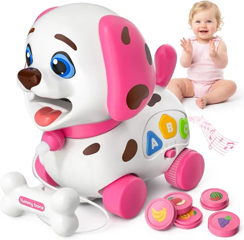 Vahome Juguete de Cachorro para Niña de 1 Año de Edad, Regalo, Juguete Musical para Bebé de 6-12-18 Meses, Primeros Regalos de Cumpleaños para Niña