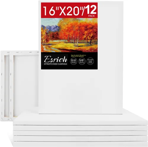 Miniatura 20 de Paquete de 30 lienzos para pintar de 4 x 4 pulgadas, 5 x 7 pulgadas, 8 x 10 pulgadas, 9 x 12 pulgadas, 11 x 14 pulgadas, 12 x 16 pulgadas, lienzo