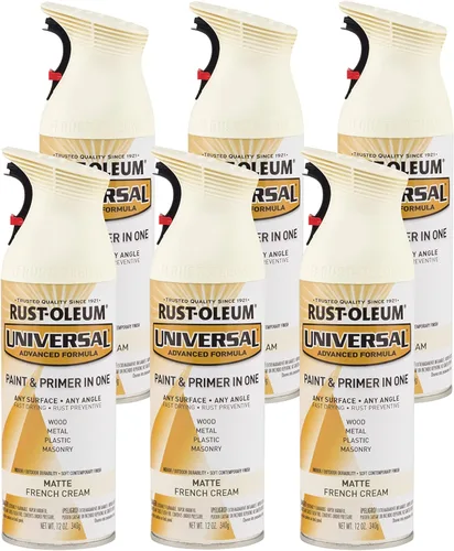 Miniatura 25 de Rust-Oleum 245197 Pintura en aerosol universal para todas las superficies, 12 onzas, negro satinado