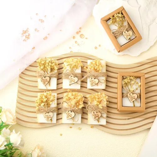 Miniatura 5 de Demissle 30 piezas de mini jabón perfumado, regalos de fiesta de baby shower, jabón de flores hecho a mano, recuerdos de fiesta para invitados