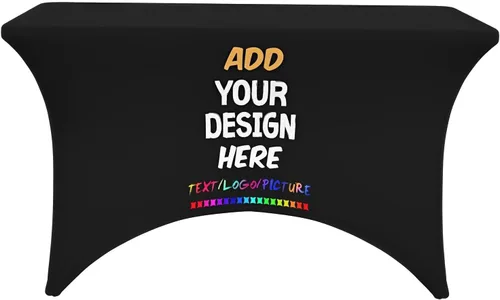 Miniatura 7 de wxyzdq Mantel personalizado con logo de empresa, diseño de mantel personalizado con tu imagen y texto, nombre personalizado, alta elasticidad