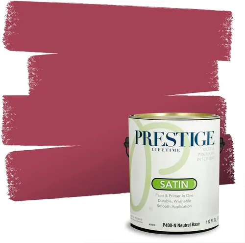 Miniatura 71 de Prestige Paints - Pintura exterior e imprimación en uno, 1 galón, plano, E500-P-A011GP