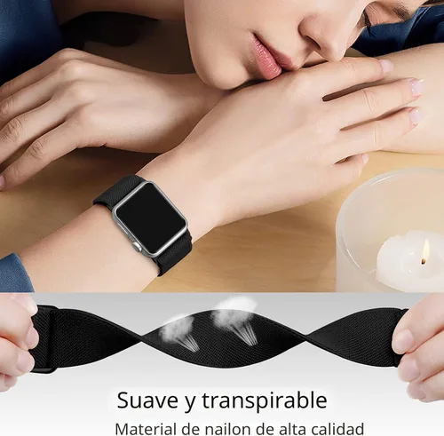 Miniatura 3 de DaQin Paquete de 3 bandas elásticas Solo Loop compatibles con Apple Watch para hombres de 49 mm, 46 mm, 45 mm, 44 mm, 42 mm, correa elástica
