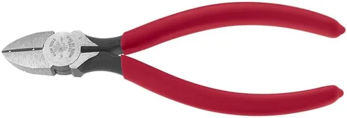 Klein Tools 72192 Alicates fabricados en Estados Unidos, Alicates de corte diagonal tipo D-6 para trabajo telefónico, con muesca de pelado en "V", 6
