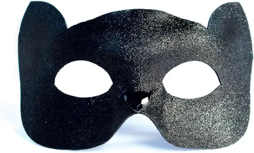 Miniatura 2 de OLYPHAN Accesorios de disfraz de gato negro para mujer, máscara traviesa de mascarada con orejas de gato, guantes, gargantilla de encaje