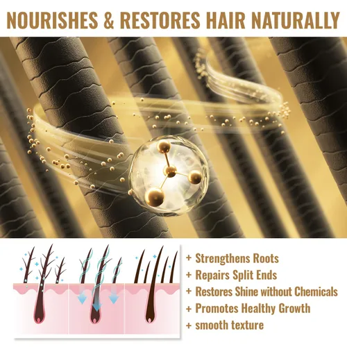 Miniatura 5 de TruGlow Aceite de batana 100% crudo y sin refinar Hidratante natural para cuero cabelludo seco, brillo y cabello saludable Aceite nutritivo