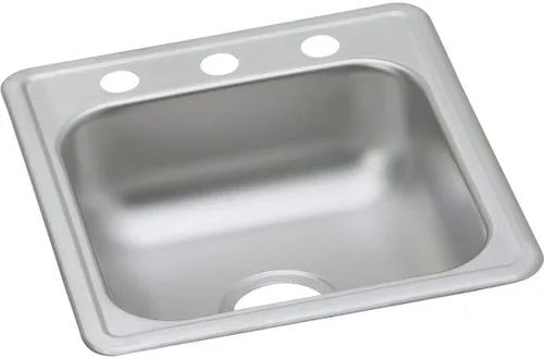 Miniatura 27 de Elkay D12522 Dayton Fregadero de Cocina de Acero Inoxidable de 25" de Empotrar de Una Sola Cubeta - 1 Orificio para Grifo
