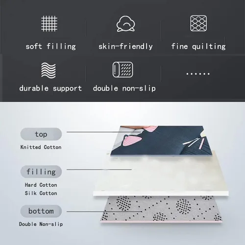Miniatura 8 de ZWDYY Colchón de futón japonés, colchón enrollable para dormitorio de estudiantes, colchón para cama de suelo, colchón, colchón plegable tatami