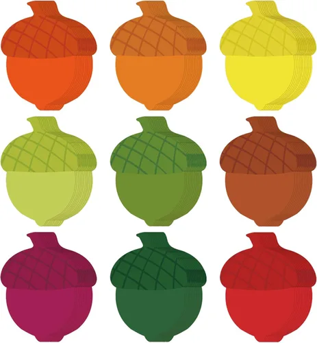 Miniatura 10 de Geyee 108 recortes de calabaza de 3.5 pulgadas para tablón de anuncios, otoño, Acción de Gracias, decoración de aula, en forma de calabaza