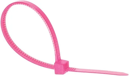 Miniatura 4 de uxcell Bridas para cables de nailon con cierre automático de 4 pulgadas, color rosa, 100 unidades Rosado