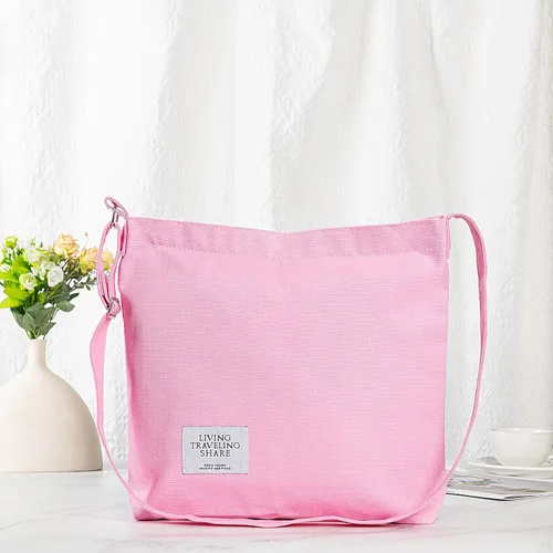 Miniatura 5 de Covelin - Bolsa de hombro informal de lona para mujer, estilo bohemio y retro, bolsa de mano, bolso cruzado, tamaño grande