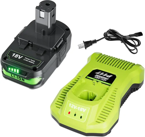 Miniatura 9 de POWTREE Repuesto mejorado de 4.0Ah para batería Ryobi de 18 V y cargador compatible con baterías Ryobi 18V ONE+ P102 P107 P108 P105 P104 P103