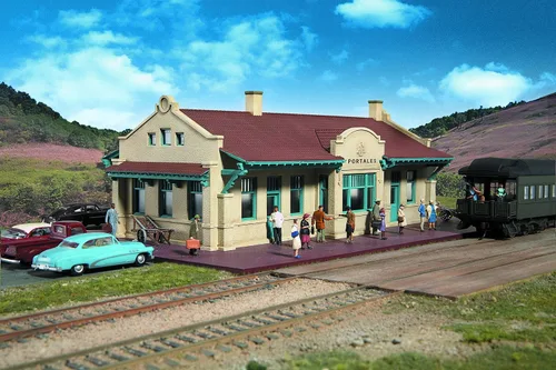 Miniatura 6 de Walthers Cornerstone Tren de depósito estilo misión ladrillo