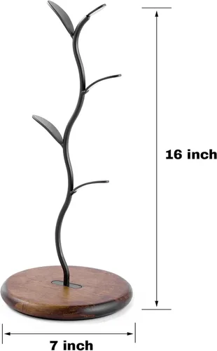 Miniatura 4 de Árbol de taza de café, soporte para tazas para encimera, estante de almacenamiento de tazas, soporte para tazas para decoración de barra de café