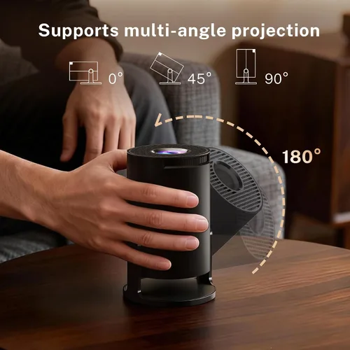 Miniatura 7 de [Aplicaciones integradas y actualizadas en 2025] Mini proyector con Wi-Fi 6 y Bluetooth 5.4, soporte 1080P 4K Full HD, Auto Keystone 360° Proyector