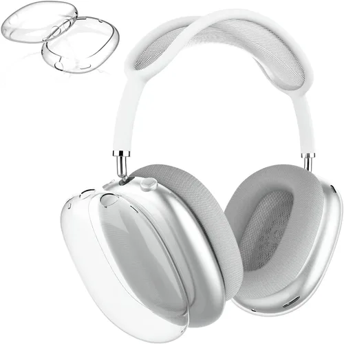 Miniatura 11 de Aircawin Funda transparente para AirPods Max, funda transparente a prueba de golpes para Airpods Max, funda protectora de TPU suave antiarañazos,