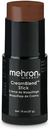 Miniatura 6 de Mehron Makeup CreamBlend Stick Base para rostro y cuerpo Barra de maquillaje profesional de cobertura completa 0.75 oz (21 g) (Dark 4)