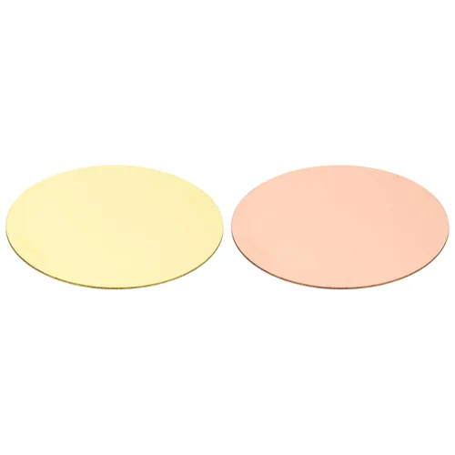 Miniatura 9 de PATIKIL Hojas de cobre de latón, placa redonda de cobre de latón de 1.97 x 0.04 pulgadas, disco de cobre de latón puro para manualidades