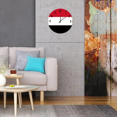 Miniatura 743 de Cheyan Reloj de pared con bandera de Canadá de 12 pulgadas, silencioso, sin tictac, de PVC, funciona con pilas, reloj redondo decorativo, regalo