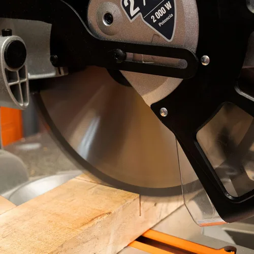 Miniatura 9 de TRUPER SINCO-12X Sierra ingletadora compuesta de doble bisel de 12 pulgadas con línea láser, 2 3/4 HP (hoja de sierra de madera incluida)