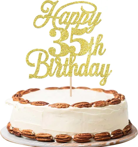 Miniatura 62 de Rsstarxi 1 paquete de decoración para tarta de cumpleaños 8 con purpurina negra de 8 años y fabulosos saludos a 8 años de edad, para celebrar el 8º