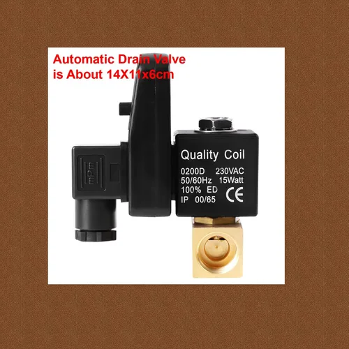 Miniatura 6 de Válvula de drenaje automática G1/2 AC230v,Válvula de drenaje del compresor de aire DN15,Operación automática y diseño programable
