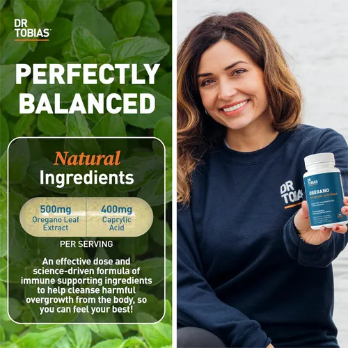 Miniatura 6 de Dr. Tobias Colon Everyday Health y mezcla de orégano y ácido caprílico – Bebida de fibra de psyllium y complejo de equilibrio intestinal con enzimas