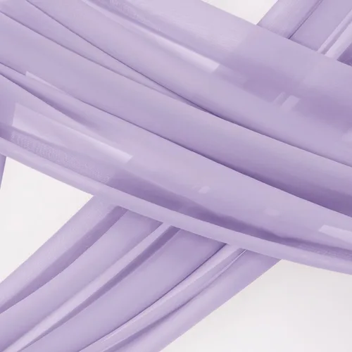 Miniatura 3 de Socomi Tela para Cubrir Arco de Boda 2 Paneles 29" x 19 Pies Lavanda Púrpura Cortina de Gasa Transparente de 6 Yardas para Decoración de Ceremonia
