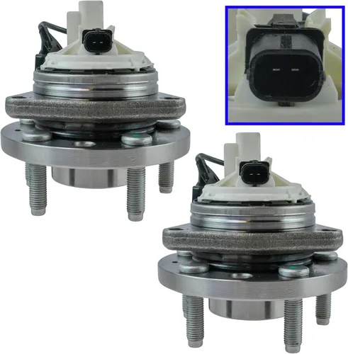 Miniatura 6 de Conjunto de rodamiento de rueda delantera de 2 piezas y buje TRQ Compatible con Pontiac Solstice 2006-2009 Saturn Sky 2007-2010