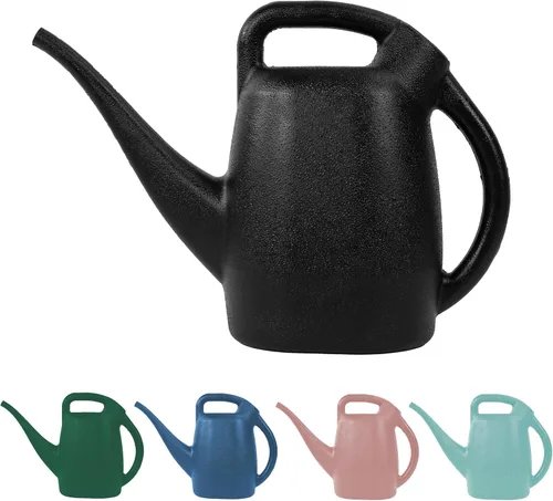 Chapin 48000 Regadera para jardín, plantas de interior y exterior, plástico reciclado, fabricada en Estados Unidos, color negro, 0.5 galones (2.3