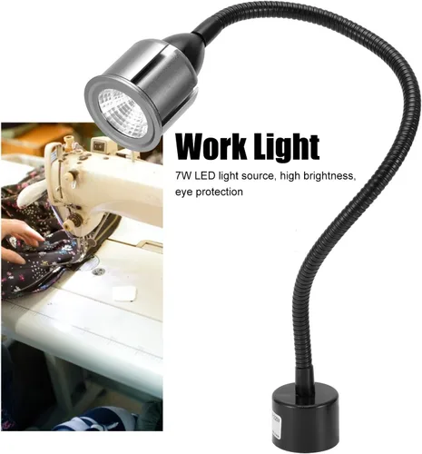 Miniatura 2 de VINGVO Taidda- Luz LED para máquina de coser, lámpara de trabajo multifuncional con brazo de cuello de cisne flexible con base de montaje magnética