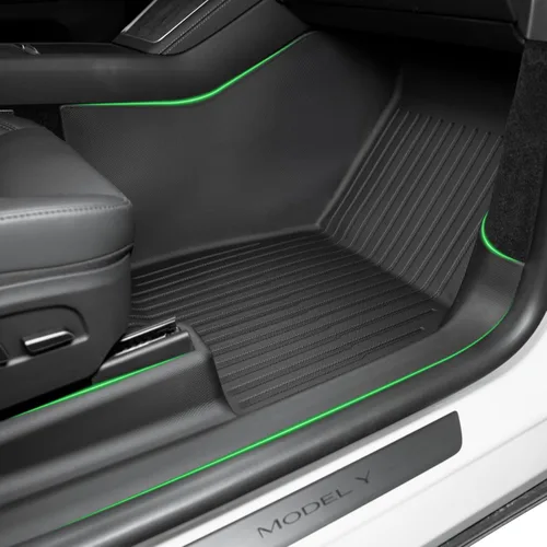 Miniatura 3 de SUPER LINER Alfombrillas para Tesla Model Y 2021-2025 - Forro de carga para maletero para todo tipo de clima (Juego completo para Modelo S 2021-2025)
