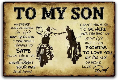 Miniatura 15 de Letrero de metal para motocicleta, regalos para jinetes, hombres, «You Don't Stop Riding When Get Old Wall Art Decor Rider Tin Garage Signs Man Cave
