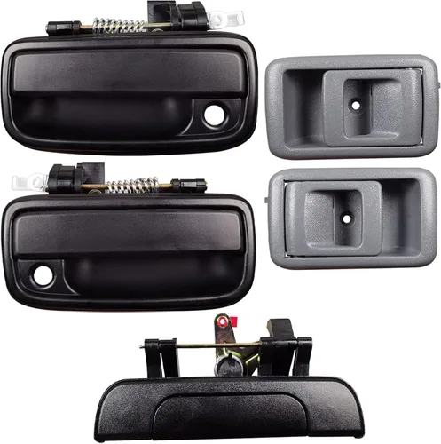 Miniatura 7 de Juego de manija de puerta exterior y manija de puerta interior compatible con Toyota Tacoma 1995-2000, reemplaza # 69220-35020