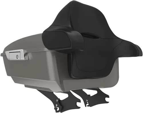 Miniatura 316 de King Tour Pack para Harley Alpine Green, cierre de paquete turístico, portaequipajes superior, soporte de montaje negro, placa de metal para Harley