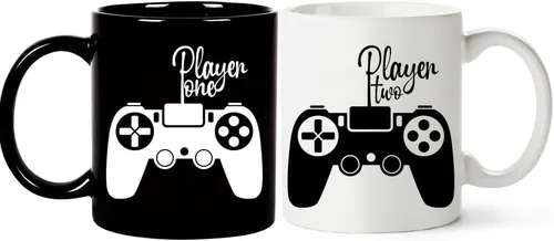 Miniatura 7 de Fatbaby Juego de tazas de café para él y ella, con texto en inglés "I Am Weird,I Love Weird,I Love Weird,I Love Weird," juego de tazas divertidas