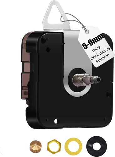 Miniatura 9 de Reloj de pared grande 12888 de repuesto de movimiento, piezas de reloj de alto par de torsión con eje I, mecanismo de reloj de cuarzo funciona