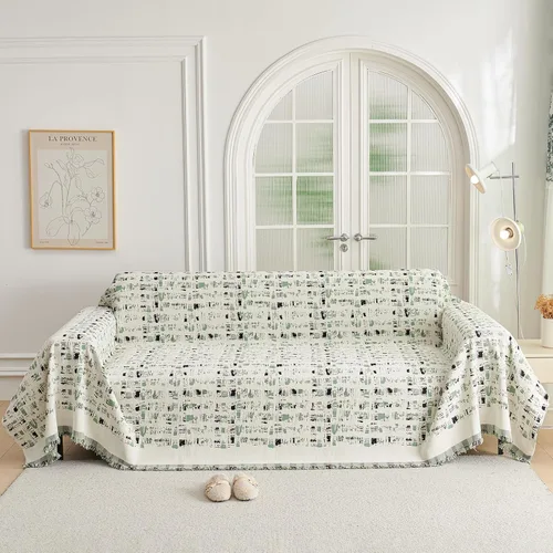 Miniatura 32 de ROOMLIFE Manta Funda Azteca Bohemia para Sofá, Decoración del Hogar Estilo Granja, Fundas de Sofá para Loveseat, Sofás de 2/3 Cojines, Apta
