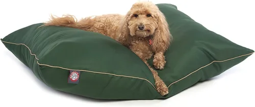 Miniatura 15 de Majestic Pet Cama rectangular para perros tamaño mediano, lavable, cama antideslizante y cómoda para mascotas, cama para jaula para perros, almohada