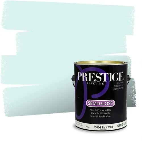 Miniatura 1294 de Pintura Exterior + imprimación PRESTIGE, todo-en-uno, 1 galón, acabado mate, color comparable al Valspar* Royal Gray* VS151-Gris real