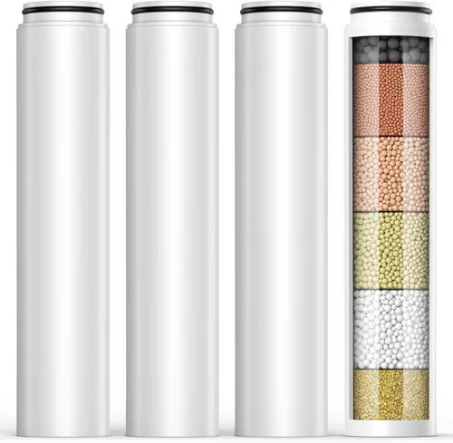 Miniatura 10 de Filtro de ducha mejorado compatible con cabezal de ducha de mano Cobbe para una mayor duración de filtración, filtro de agua de repuesto de alta
